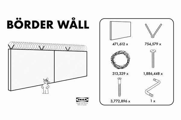 IKEA Border Wall Instructions