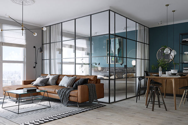 Kiev Apartment Glass Box Bedroom