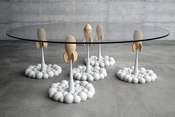 Lift Off Into Space With A Rocket Coffee Table